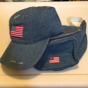 Mad Love American Flag Hat & Fanny Pack